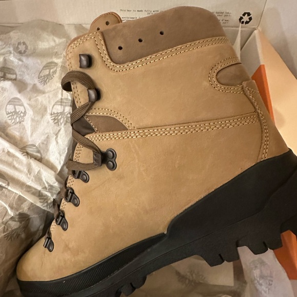 Timberland Men's Brown Lace-Up Boots Nubuck 10.5